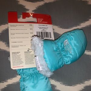 North Face baby mittens